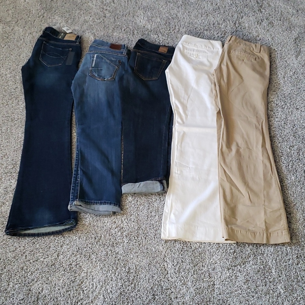 Jean, crop jeans, and pant lot